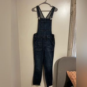 Madewell Skinny Raw Hem Overalls